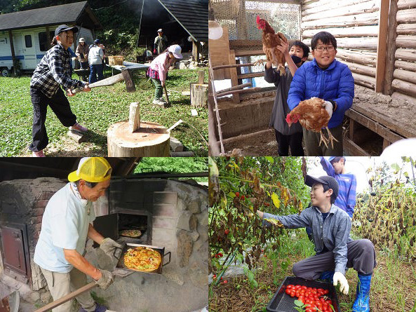 みんなで作る！子ども村の体験の様子